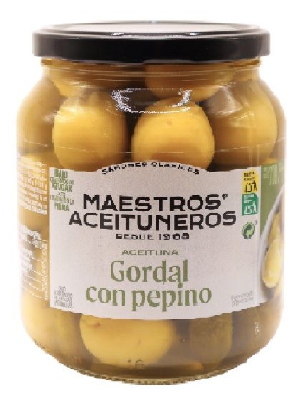 ACEITUNA GORDAL CON PEPINILLO Pot 720 Cristal